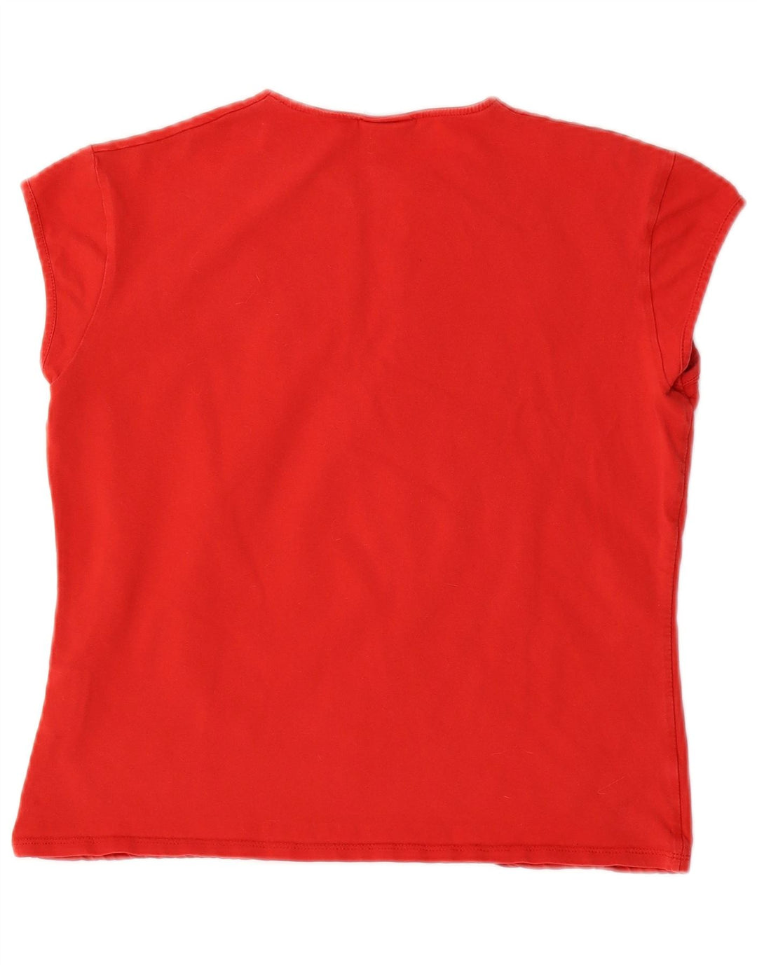 Damski krótki t-shirt NIKE, UK 16/18 XL, czerwony, bawełniany