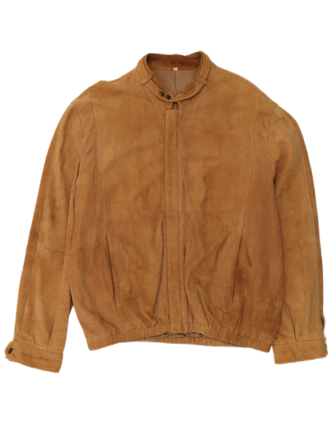 Vintage męska zamszowa kurtka IT 54 2XL beżowa skóra