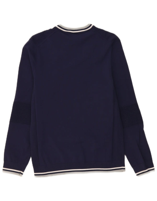 Męski sweter Puma z dekoltem w kształcie litery V, mały granatowy nylon