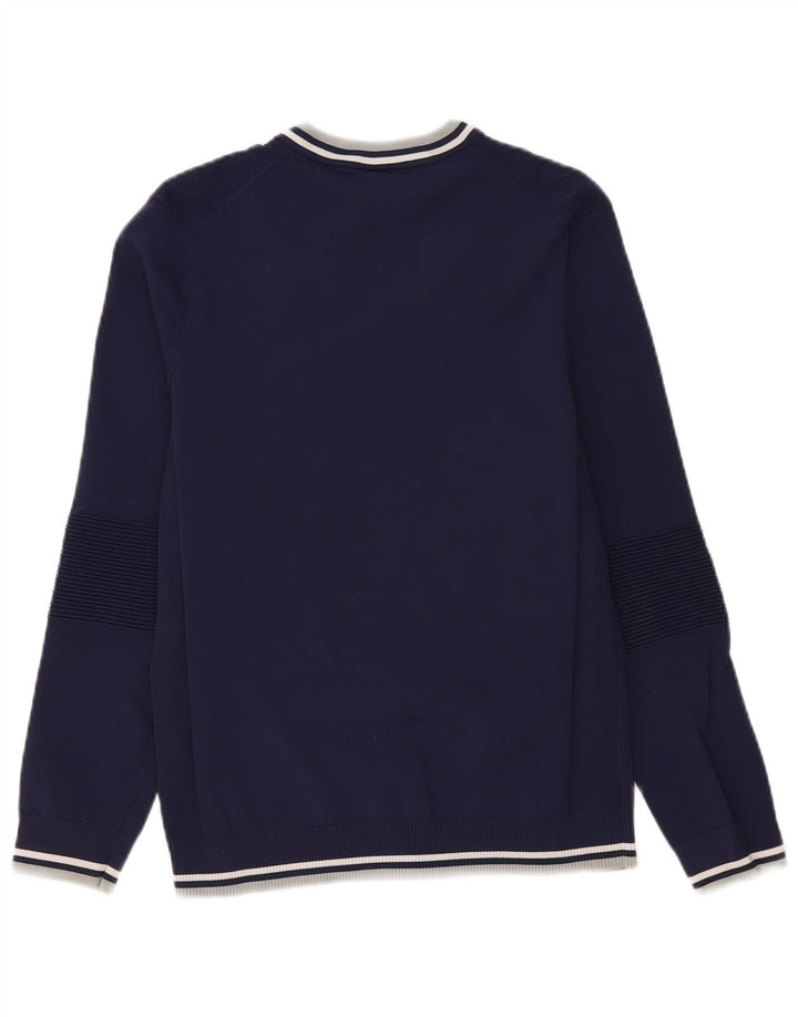 Męski sweter Puma z dekoltem w kształcie litery V, mały granatowy nylon