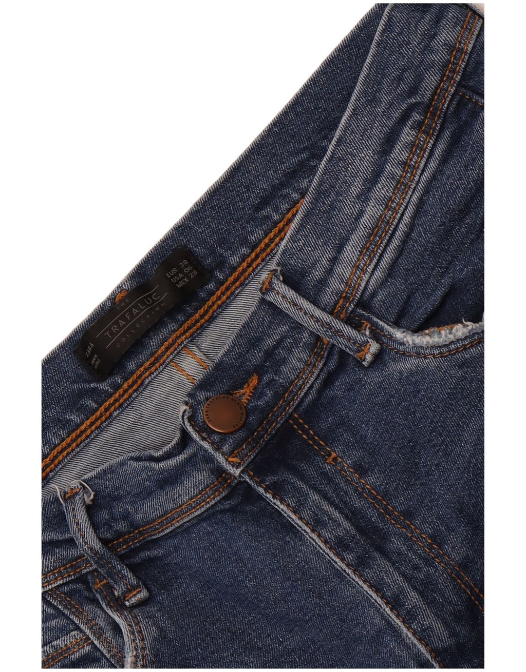 Dżinsy damskie Zara Cropped EU 38 Small W28 L24 Niebieskie