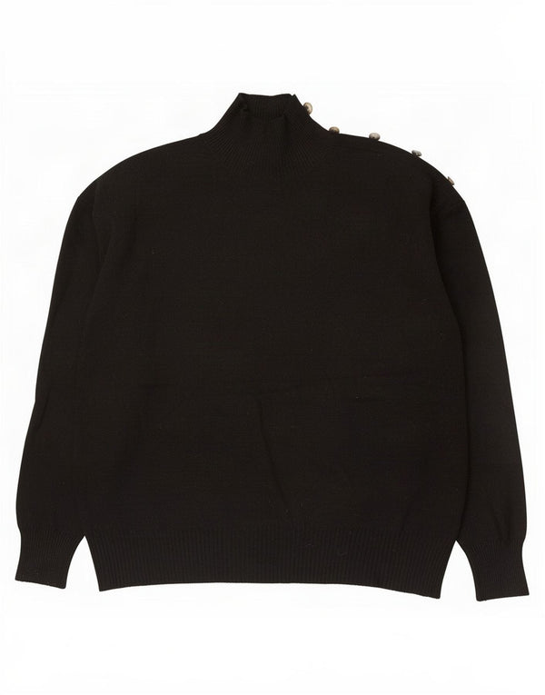 Marks & Spencer Damski sweter z golfem UK 12, średni czarny