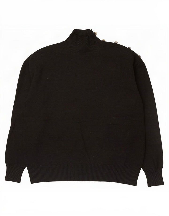 Marks & Spencer Damski sweter z golfem UK 12, średni czarny