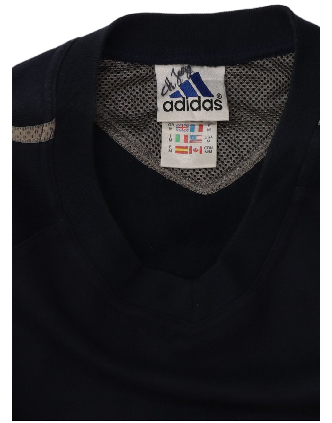 Męska bluza ADIDAS o luźnym kroju, średni granatowy, bawełniany