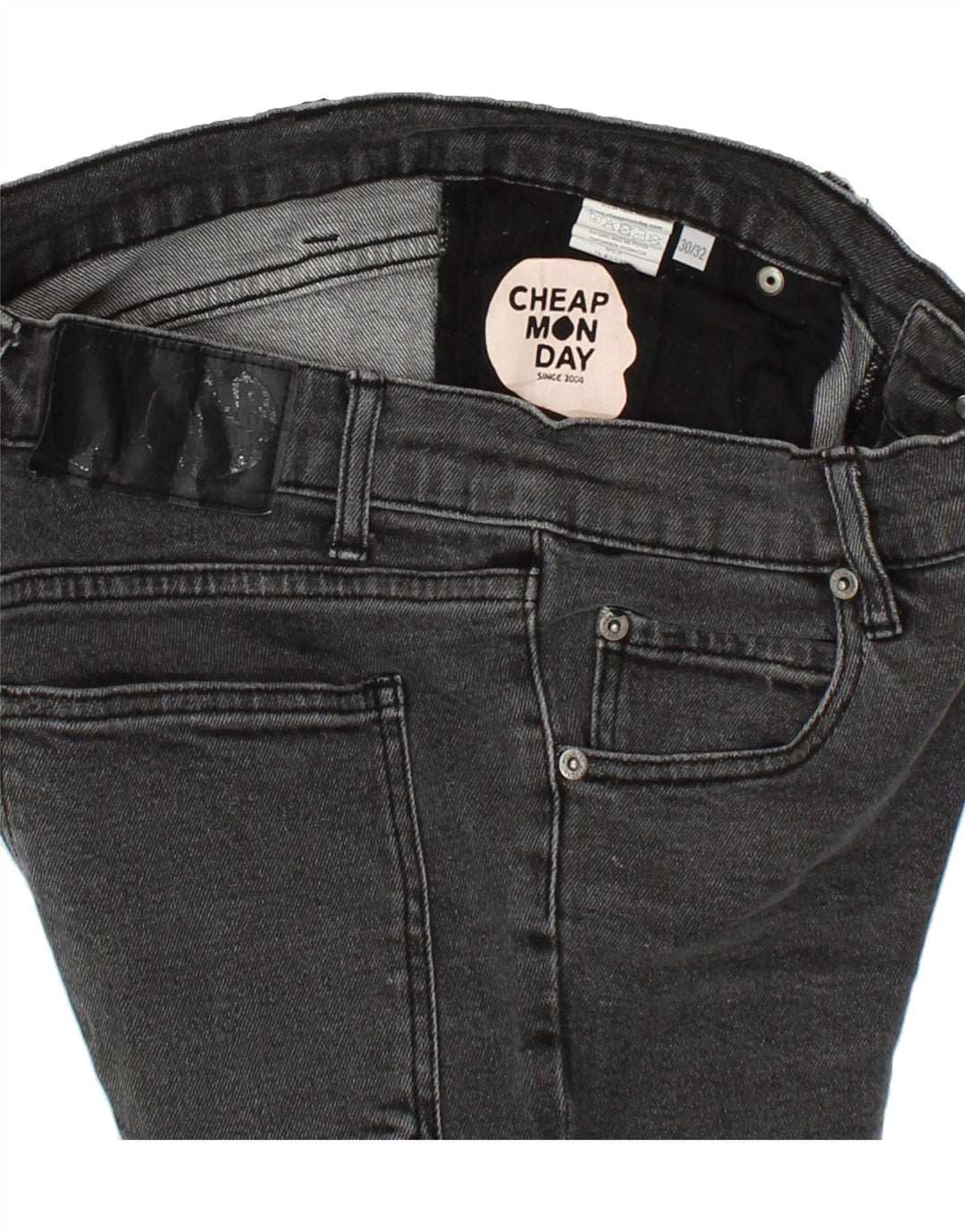 CHEAP MONDAY Womens Slim Jeans W30 L26 Grey Cotton Vintage Cheap Monday and Second-Hand Cheap Monday from Messina Hembry 
