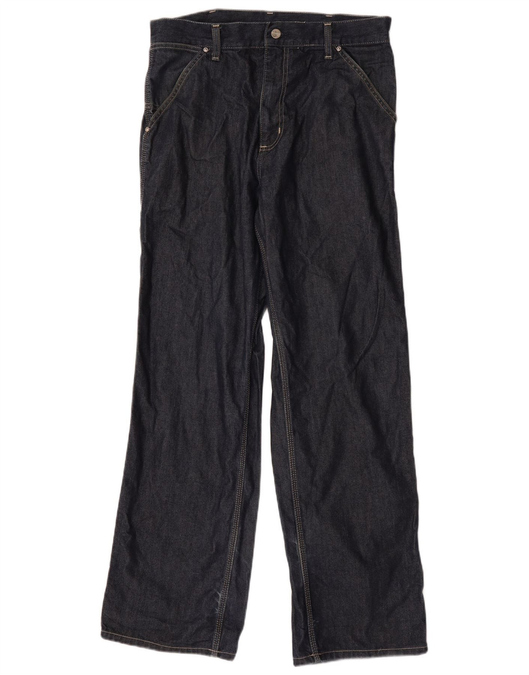Męskie jeansy Carhartt Cargo Straight W30 L32 Granatowa bawełna