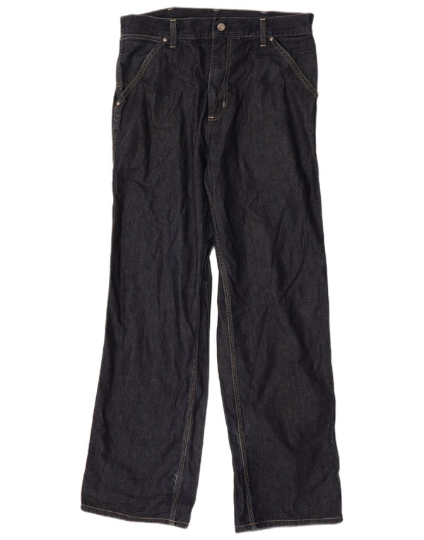 Męskie jeansy Carhartt Cargo Straight W30 L32 Granatowa bawełna