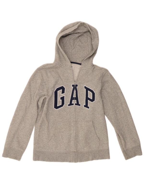 Chłopięcy sweter Gap z kapturem i zamkiem błyskawicznym, 13-14 lat, 2XL, szara bawełna