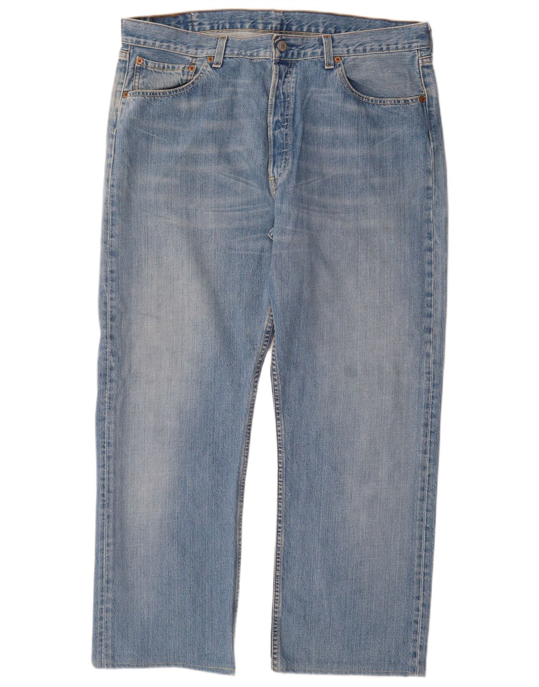 Męskie dżinsy Levi's 501 Straight W38 L28 Niebieskie bawełniane