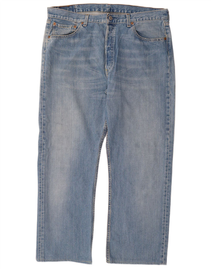Męskie dżinsy Levi's 501 Straight W38 L28 Niebieskie bawełniane
