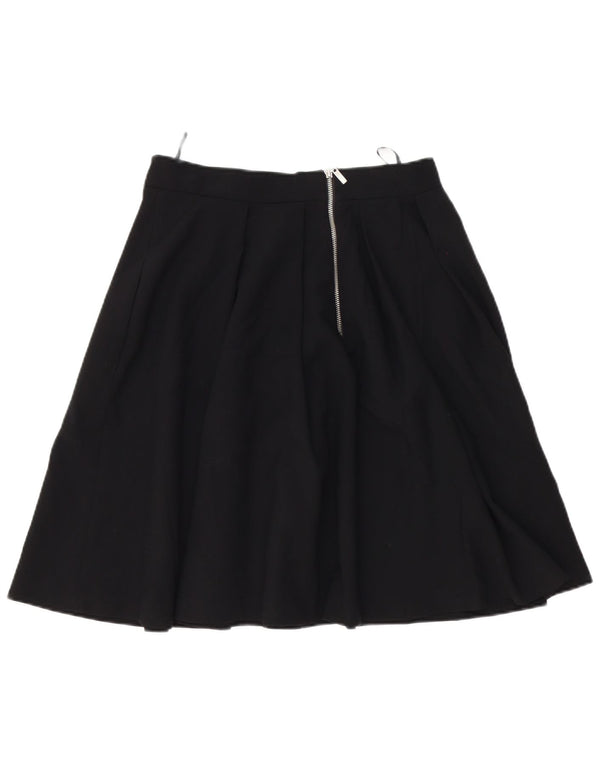 Damska plisowana spódnica w kształcie litery A French Connection UK 12 Medium W28 Czarna