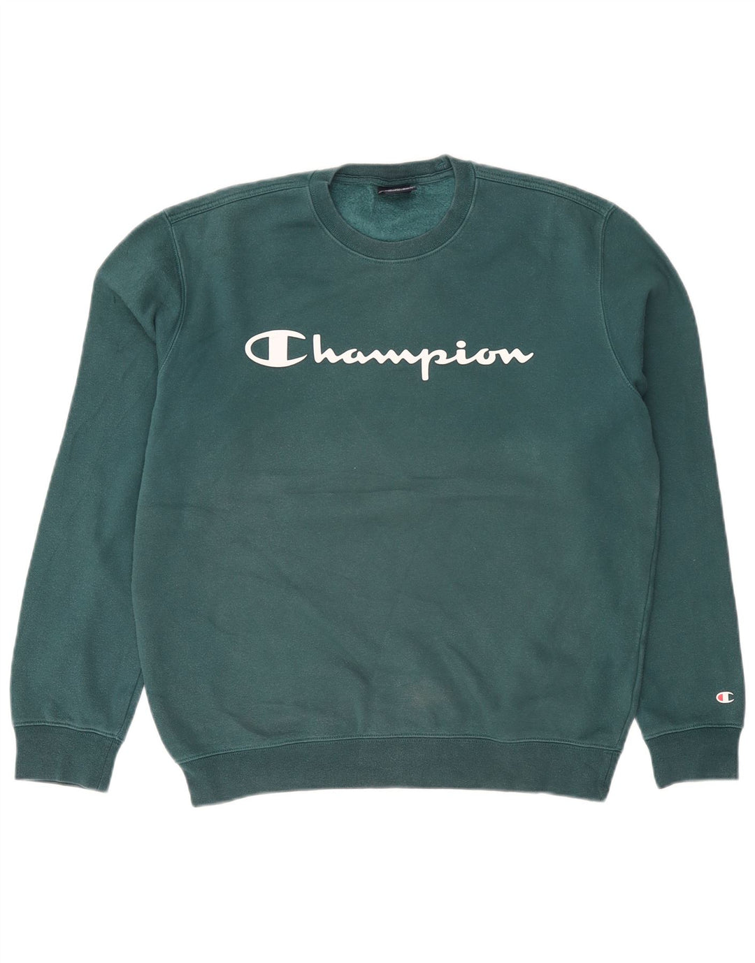 Męski sweter z grafiką Champion, duży, zielony, oksydowany