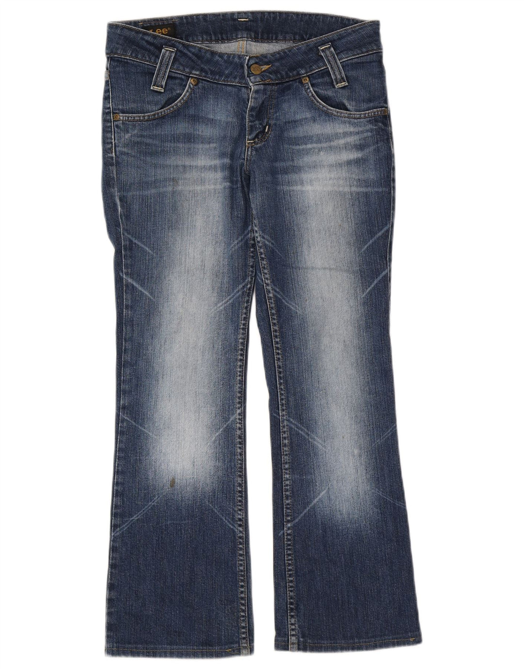 Damskie jeansy Lee Leola Bootcut W30 L27 Niebieskie bawełniane