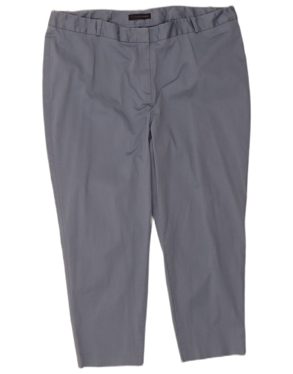 Spodnie damskie Marks & Spencer Slim Fit UK 22 3XL W40 L25 Niebieskie