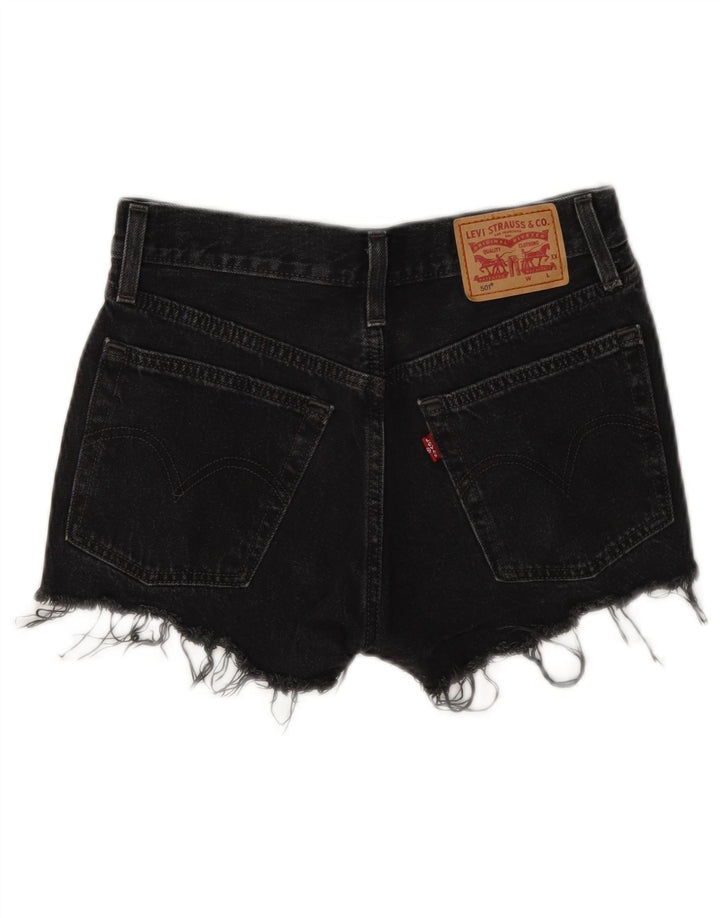 Damskie spodenki jeansowe Levi's 501 W24 XS Szara bawełna