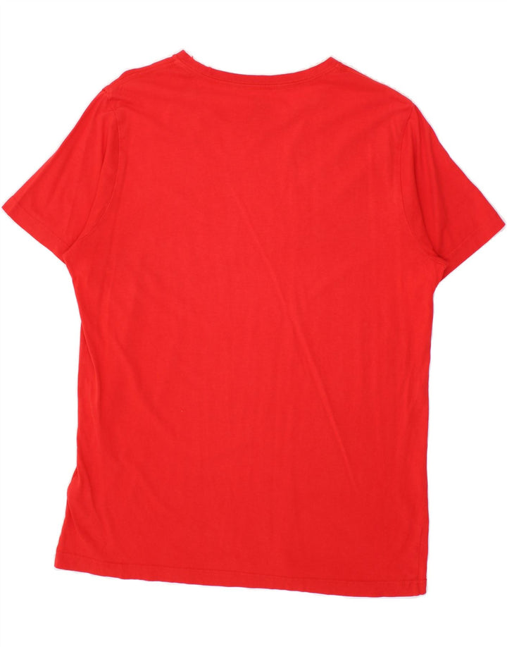 PUMA Mens Graphic T-Shirt Top Large Red Cotton Vintage Puma and Second-Hand Puma from Messina Hembry 