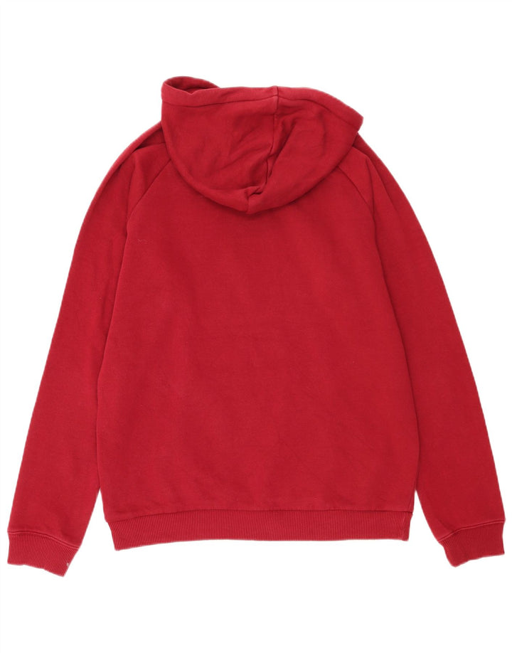 Męska bluza z kapturem Adidas Graphic, średnia czerwona, bawełniana