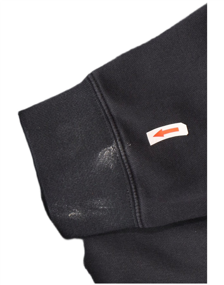 Męski sweter z kapturem Nike, średni granatowy, bawełniany