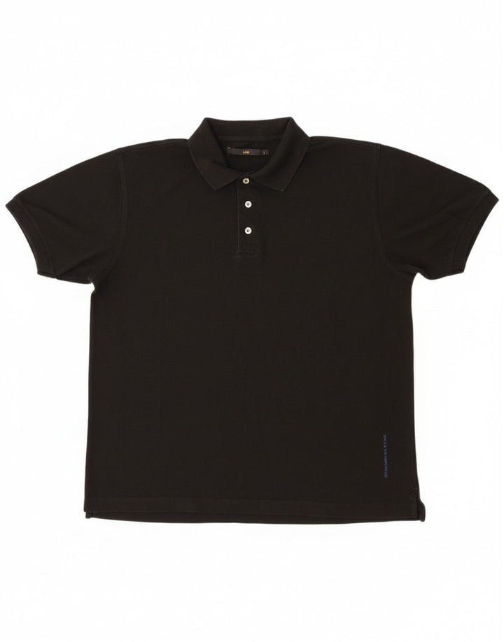 Męska koszulka polo Lee 2XL, czarna, bawełniana