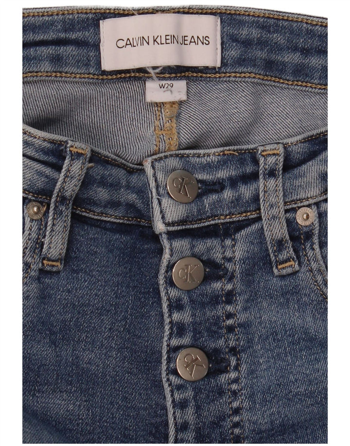 Damskie jeansy skinny CALVIN KLEIN W29 L28 niebieskie