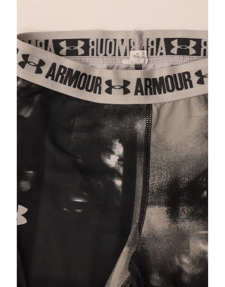 Dziewczęce legginsy Capri z grafiką UNDER ARMOUR w kolorze szarym, 7-8 lat