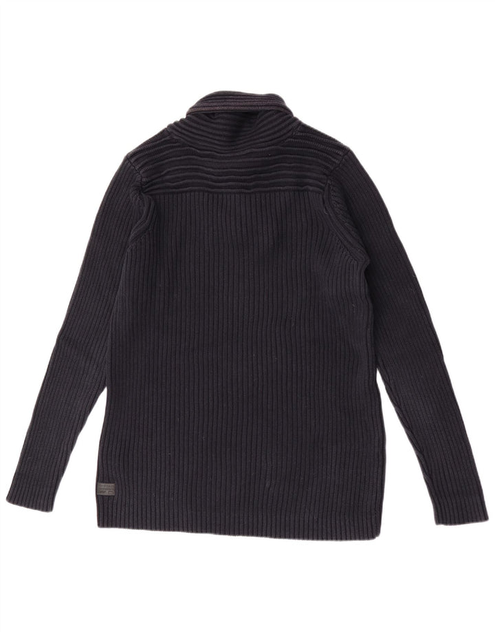 Męski sweter zapinany na guziki G-Star XL, granatowy, bawełniany