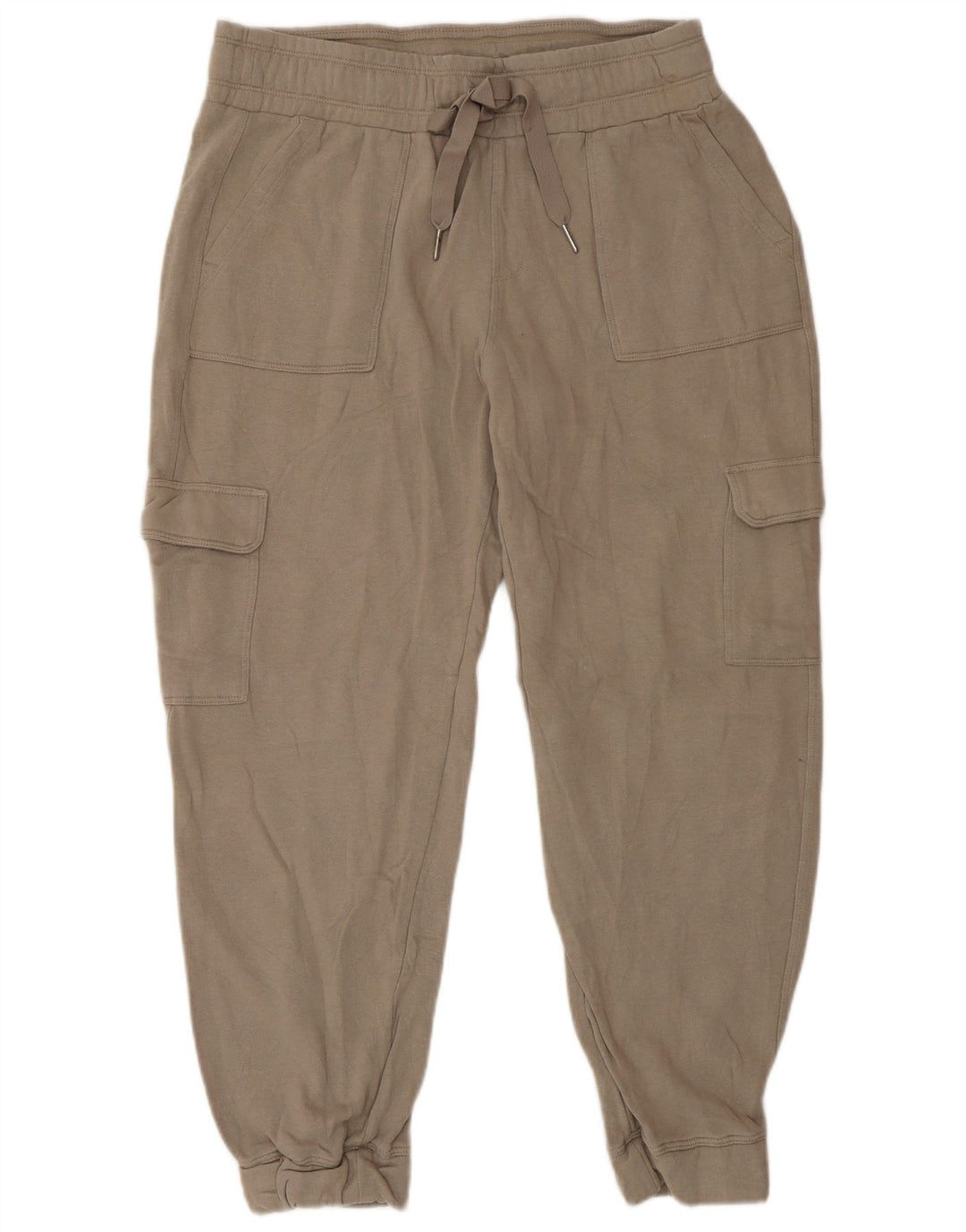 Damskie spodnie dresowe Calvin Klein Cargo Joggers UK 14 Średni Beż