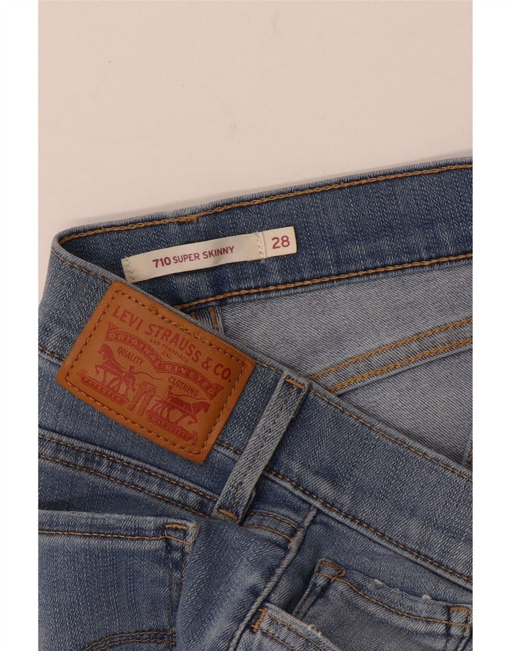 Damskie jeansy Levi's 710 Super Skinny W28 L28 Niebieskie