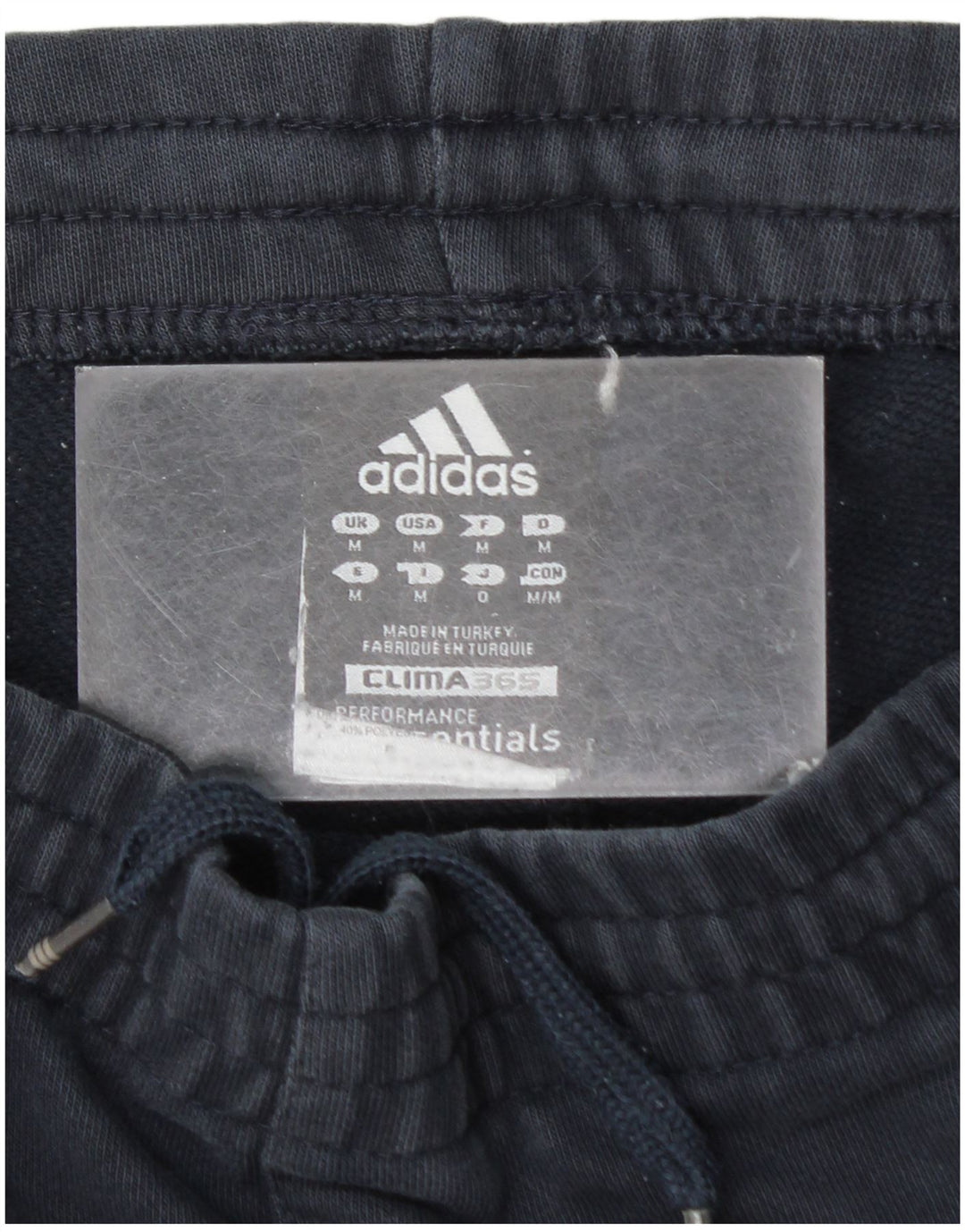 Męskie spodnie dresowe Adidas Clima 365, średnie, granatowe, bawełniane