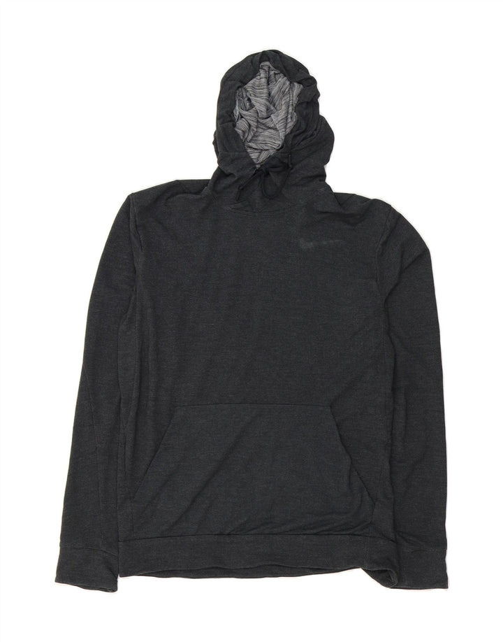 NIKE Mens Dri Fit Hoodie Jumper Medium Grey Rayon Vintage Nike and Second-Hand Nike from Messina Hembry 