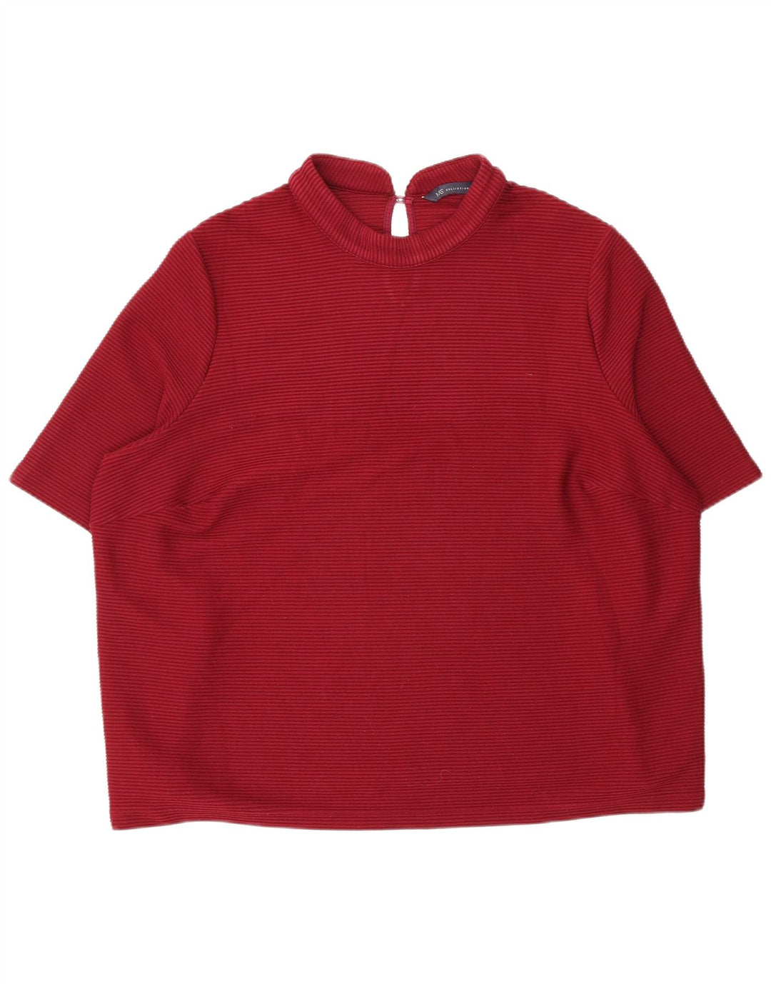 Bluzka damska Marks & Spencer UK 20 2XL Burgundowy poliester