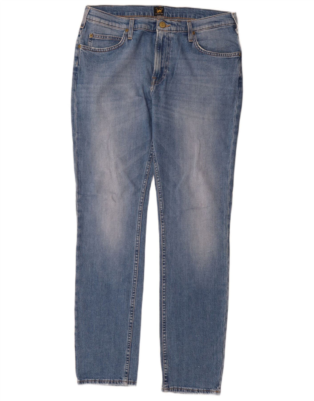Męskie jeansy Lee Rider Slim W34 L32 Niebieskie bawełniane
