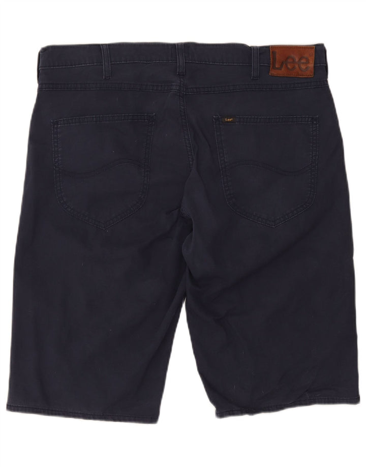 Męskie spodenki jeansowe Lee W36, duże, granatowe, bawełniane
