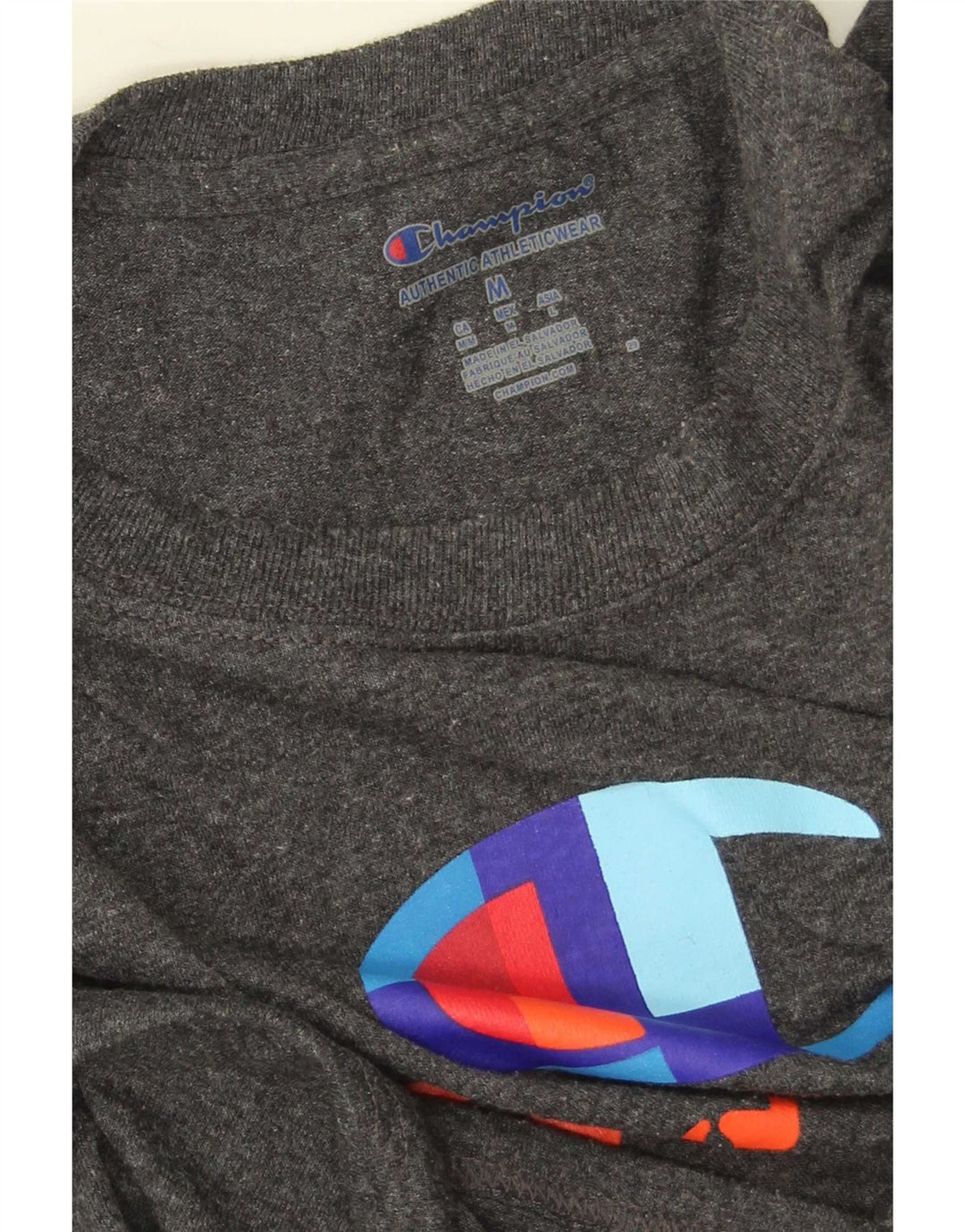Męski T-shirt Champion z grafiką, średni szary