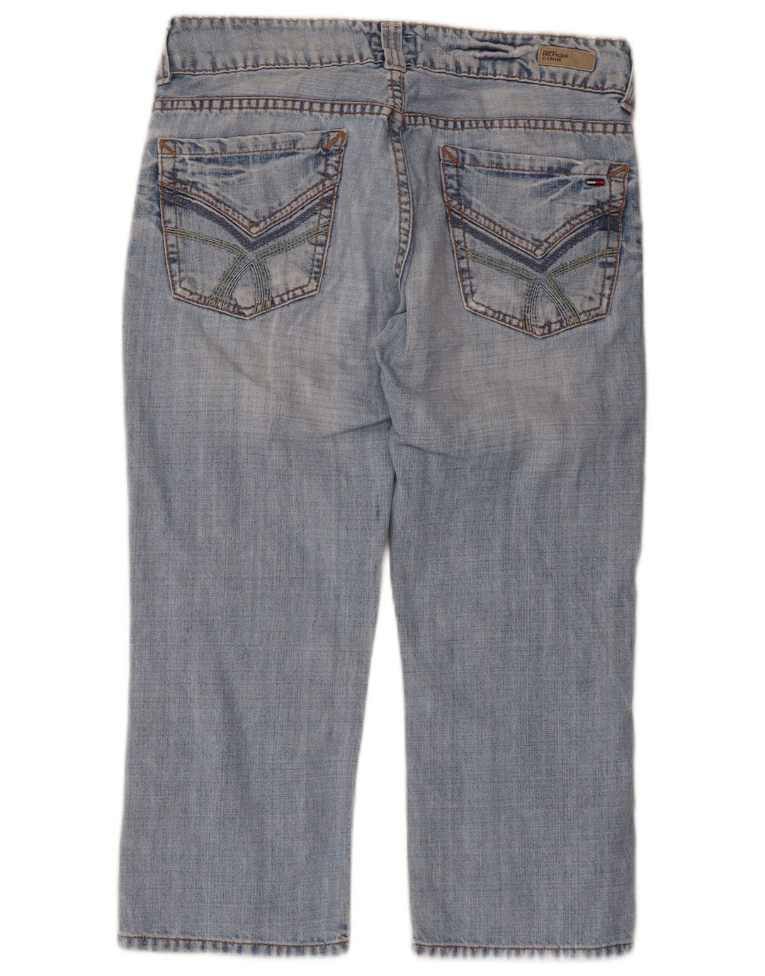 Damskie jeansy Capri Tommy Hilfiger W30 L21 Niebieskie bawełniane