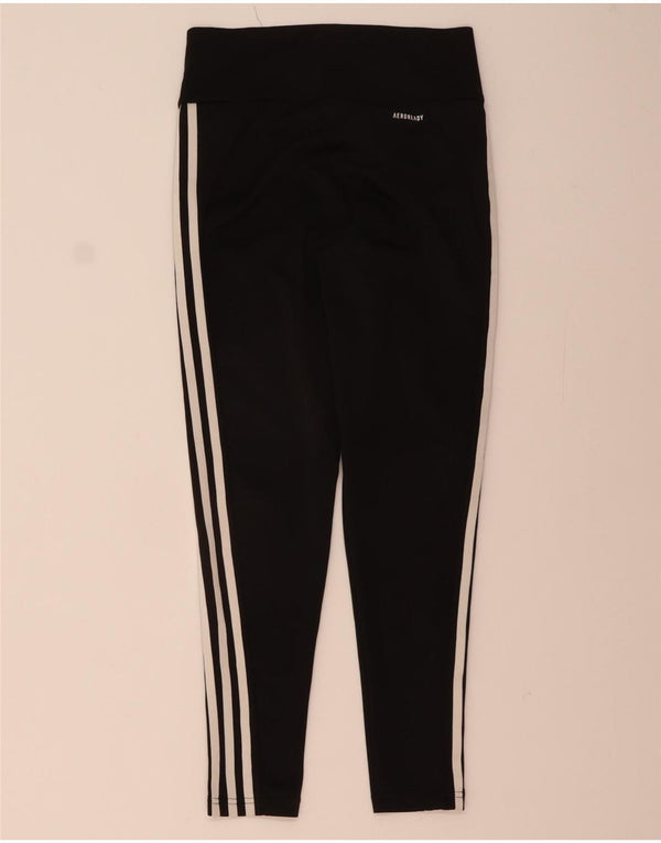 Damskie legginsy ADIDAS Aeroready UK 12/14, średni czarny poliester