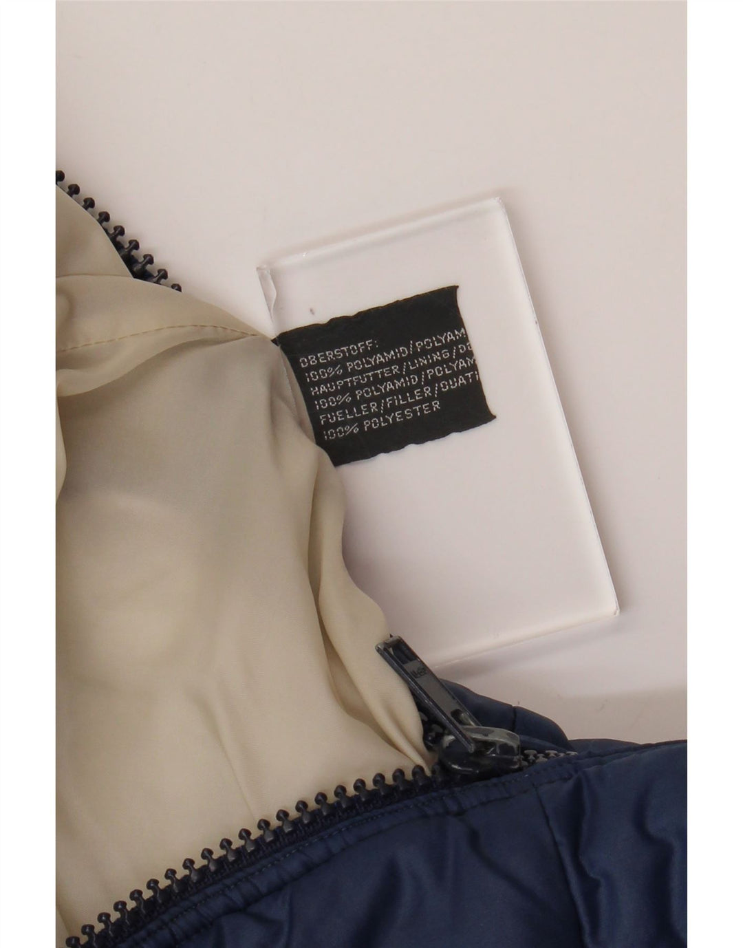 Męska kurtka wiatrówka VINTAGE UK 38, średni granatowy poliester