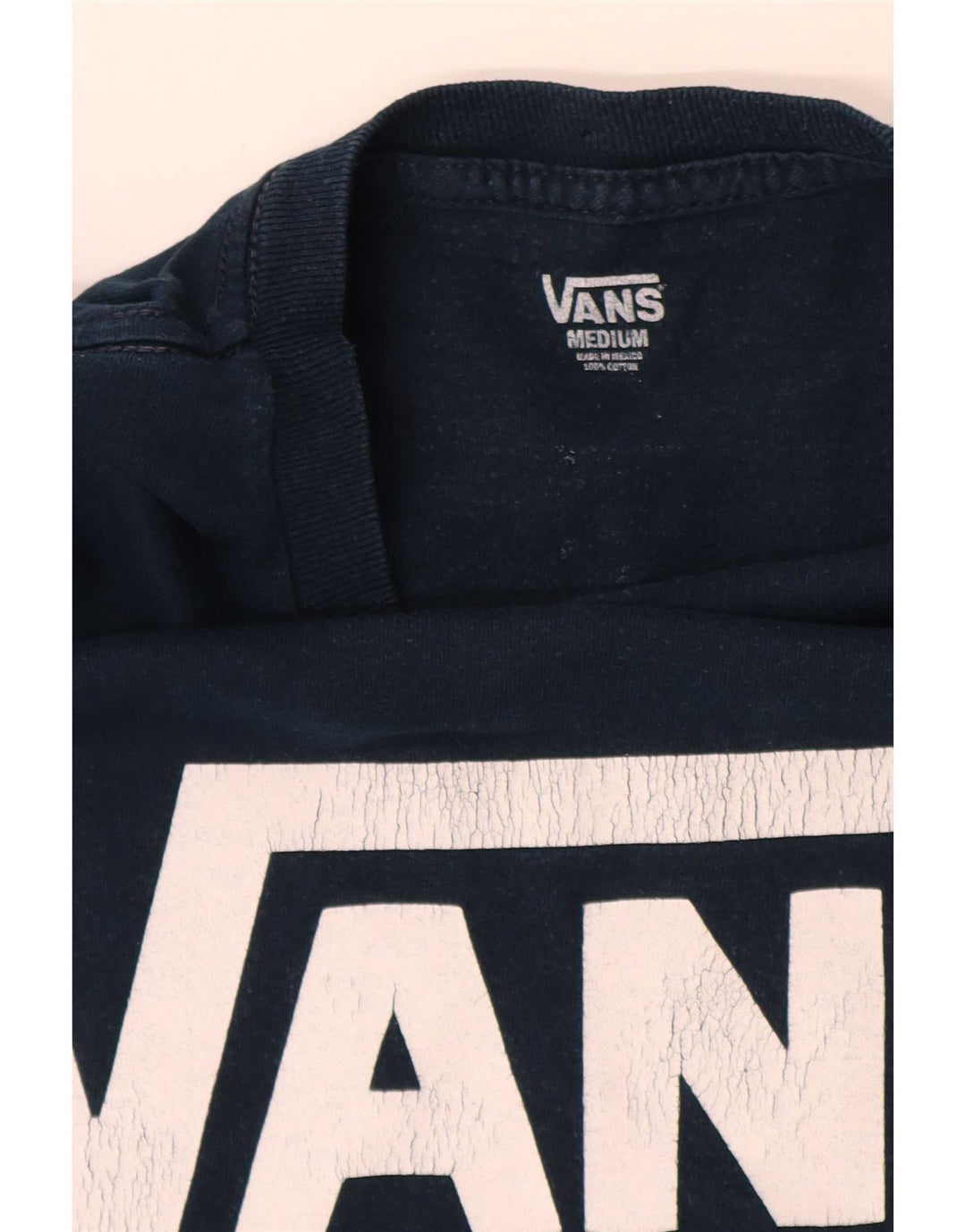 Męska koszulka t-shirt z grafiką Vans, średni kolor granatowy