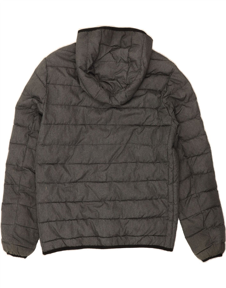 LEVI'S Mens Hooded Padded Jacket UK 36 Small Grey Polyester Vintage Levi's and Second-Hand Levi's from Messina Hembry 