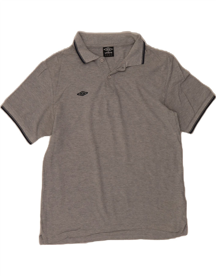 UMBRO Mens Polo Shirt 2XL Grey Cotton Vintage Umbro and Second-Hand Umbro from Messina Hembry 