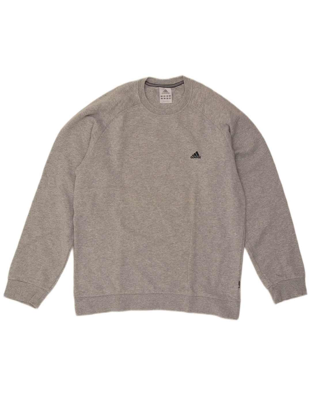 Bluza męska Adidas, duża, szara, nakrapiana bawełna