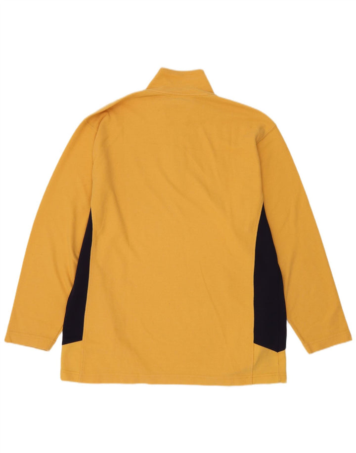 Dres Belfe & Męski sweter z zamkiem błyskawicznym, 2XL, żółty, blok kolorów