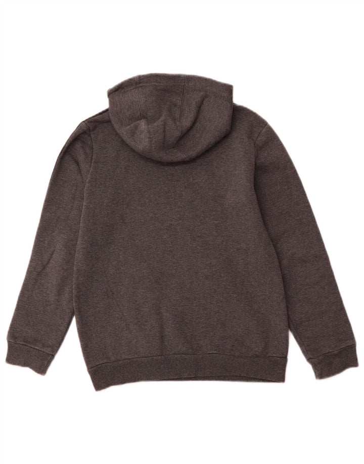 Chłopięcy sweter z kapturem ADIDAS z grafiką 9-10 lat, szara bawełna