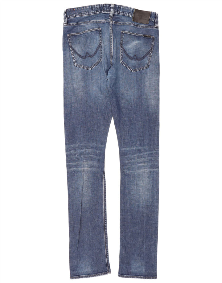 Męskie jeansy Superdry Slim W32 L36 Niebieskie, bawełniane