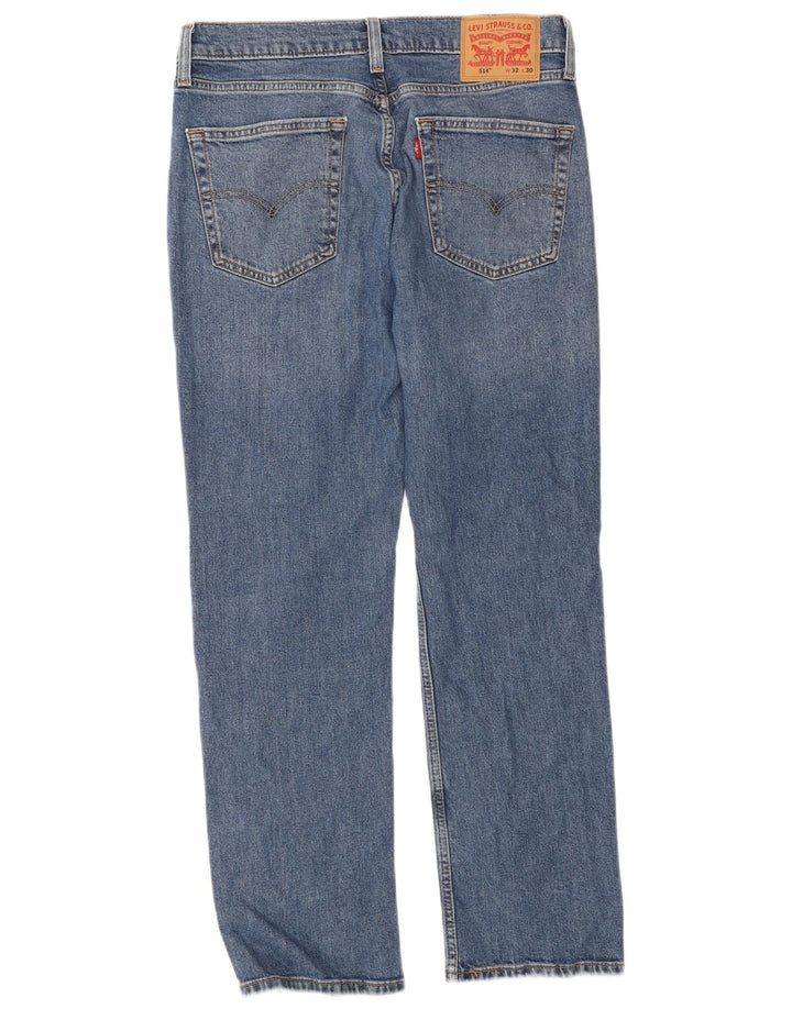 Męskie jeansy Levi's 514 Straight W32 L30 Niebieskie bawełniane