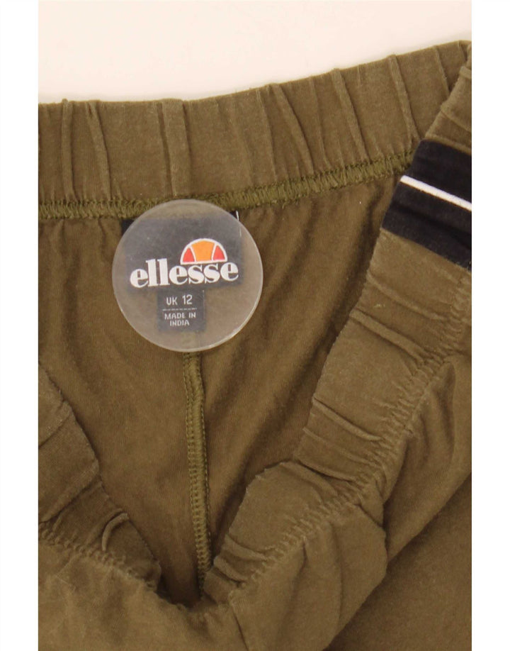 Legginsy damskie Ellesse UK 12, bawełna w kolorze średniego khaki
