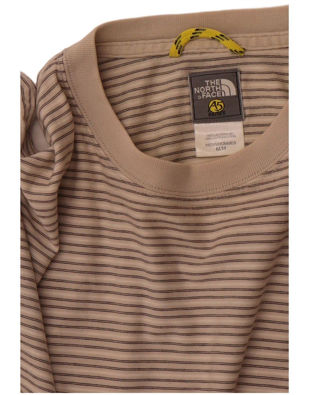 T-shirt męski THE NORTH FACE, bawełniany w średnie szare paski