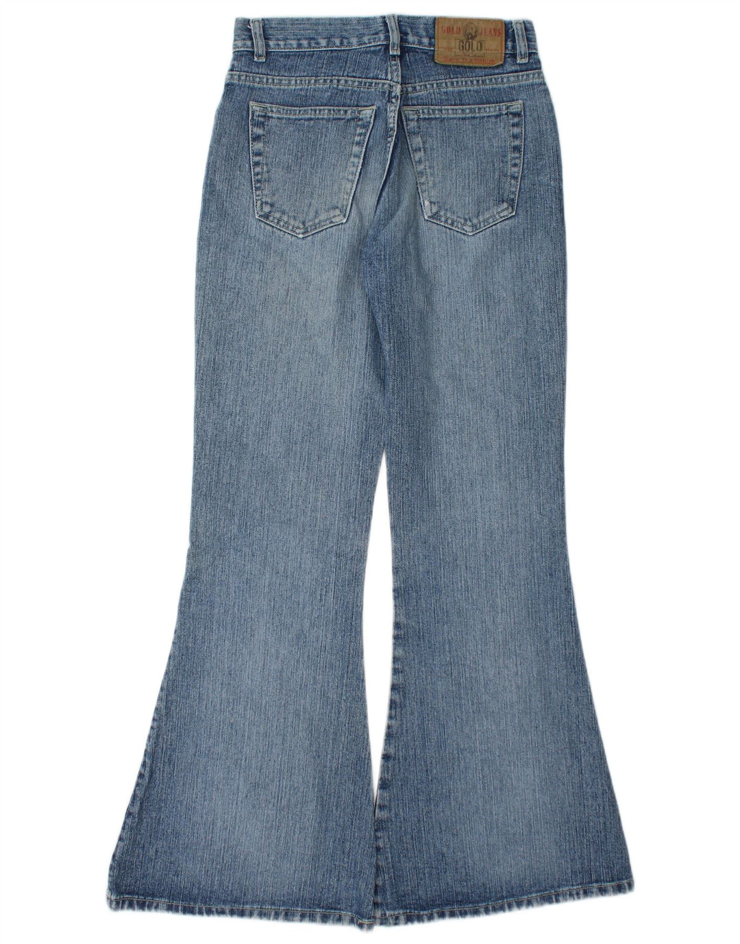 Vintage damskie jeansy rozkloszowane IT 40 Small W27 L31 niebieskie
