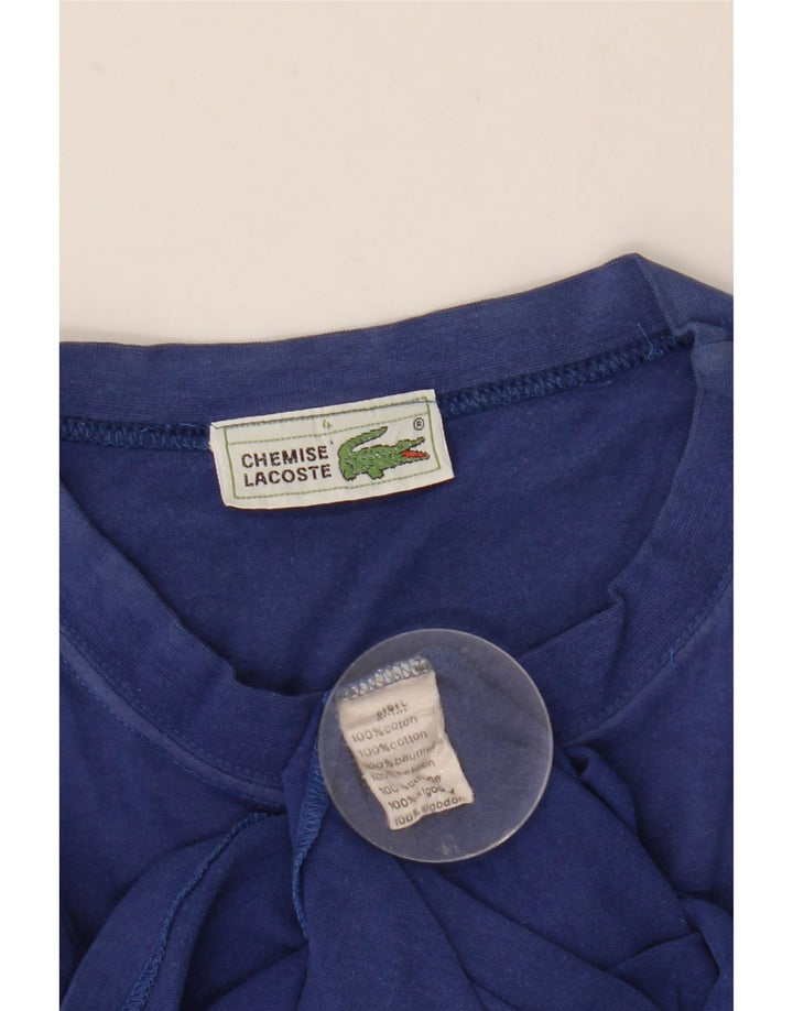 T-shirt męski Lacoste, rozmiar 4, średni niebieski, bawełniany