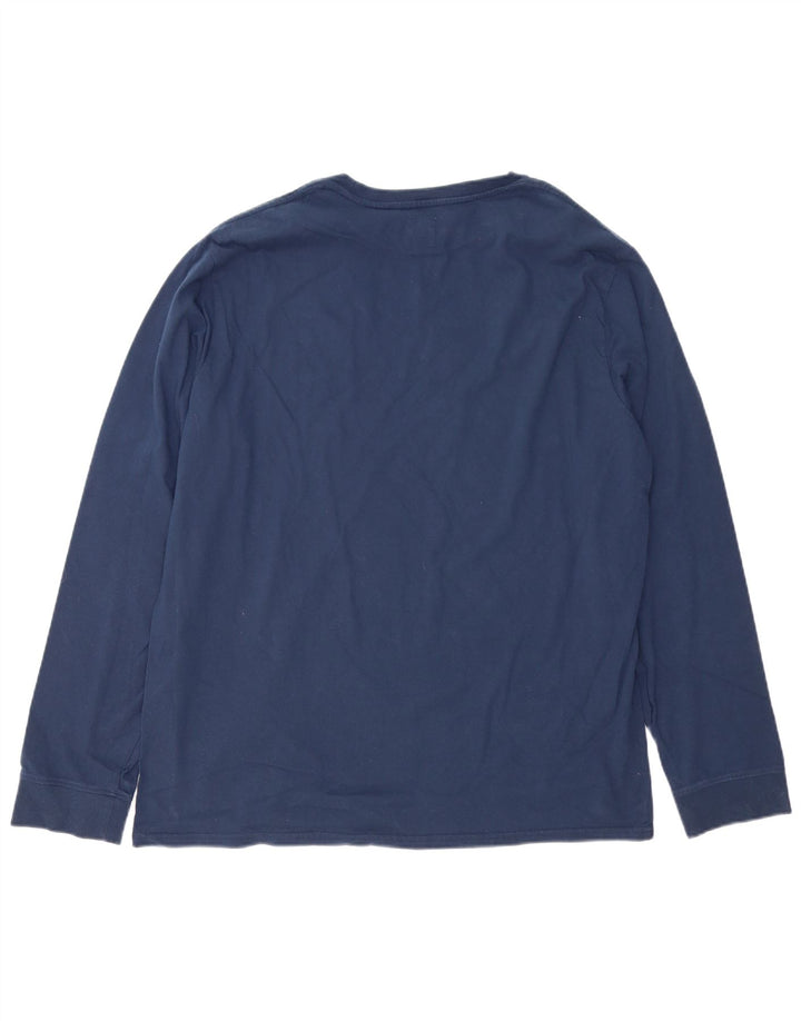 Levi's Męski standardowy top z długim rękawem XL, granatowy, bawełniany